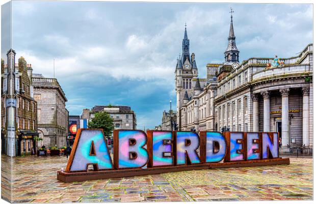 City of Aberdeen Canvas Print by Valerie Paterson