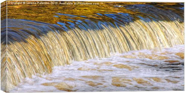 Flow Of Gold Canvas Print by Valerie Paterson