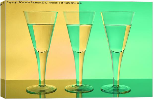 Coloured Glasses Canvas Print by Valerie Paterson
