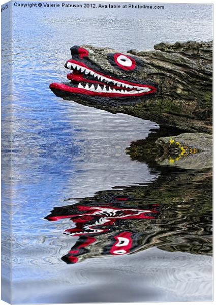 Crocodile Rock Canvas Print by Valerie Paterson