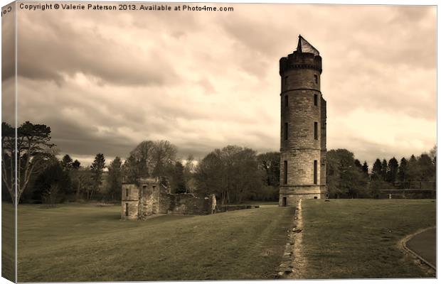 Ruins Of Eglinton Castle Canvas Print by Valerie Paterson