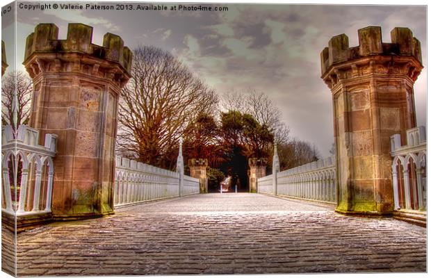 The Tournament Bridge Canvas Print by Valerie Paterson