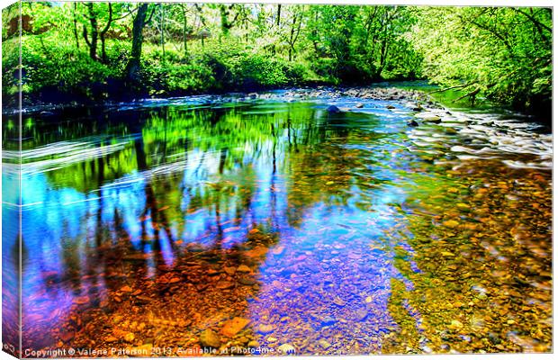 Rainbow River Canvas Print by Valerie Paterson