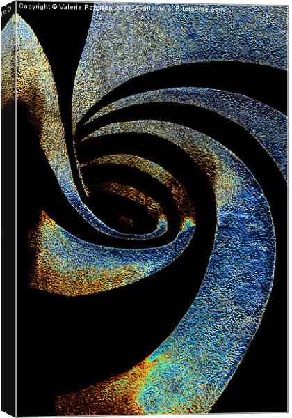 Spiral Abstract Canvas Print by Valerie Paterson