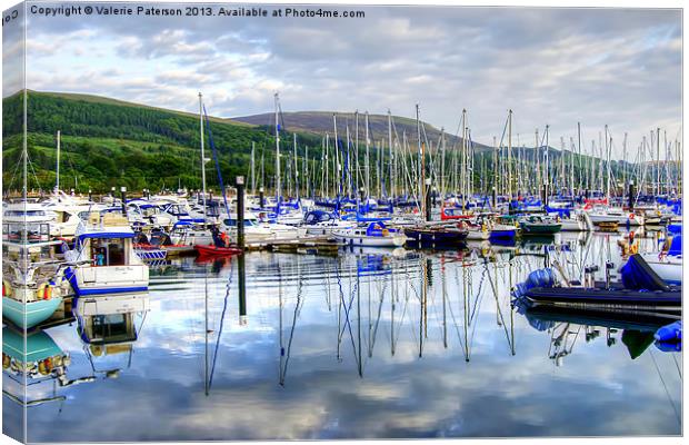Largs Yacht Haven Canvas Print by Valerie Paterson