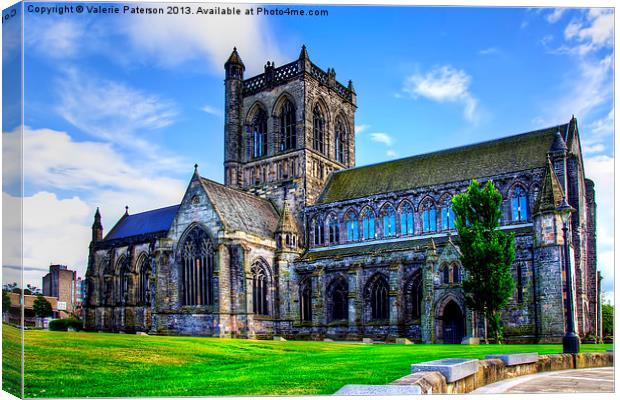 Paisley Abbey Canvas Print by Valerie Paterson