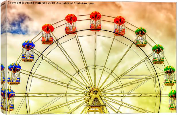 The Big Wheel Aberdeen Canvas Print by Valerie Paterson