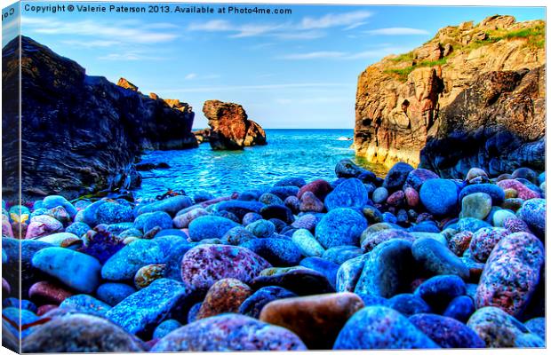 Secret Cove in Aberdeen Canvas Print by Valerie Paterson
