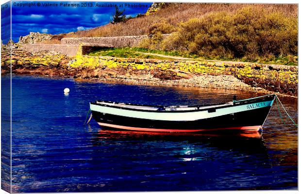 Salacia At Portencross Canvas Print by Valerie Paterson