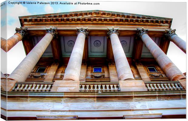 Pillars of Paisley Townhall Canvas Print by Valerie Paterson