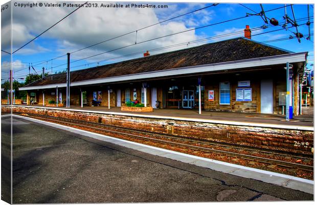 Kilwinning Train Station Canvas Print by Valerie Paterson