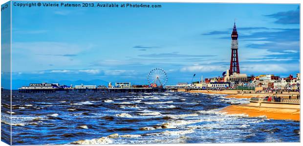 Pleasures of Blackpool Canvas Print by Valerie Paterson