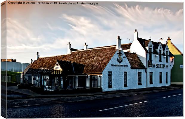 Ship Inn Irvine Canvas Print by Valerie Paterson