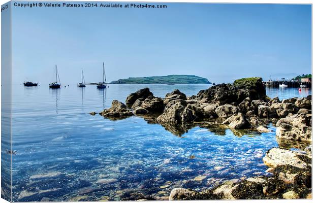 Millport Bay Canvas Print by Valerie Paterson