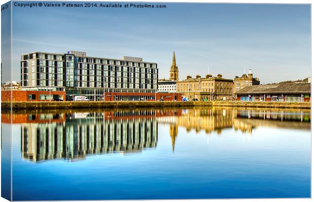 Dundee City Quay Canvas Print by Valerie Paterson