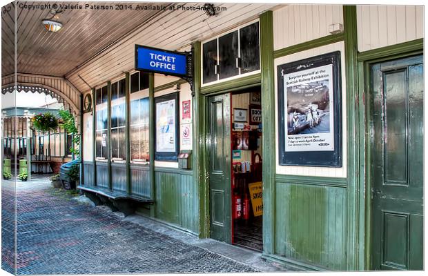 BoNess Ticket Office Canvas Print by Valerie Paterson