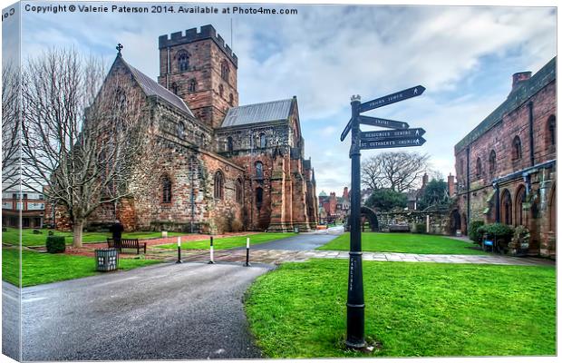 Carlisle Cathedral & Fratry Canvas Print by Valerie Paterson