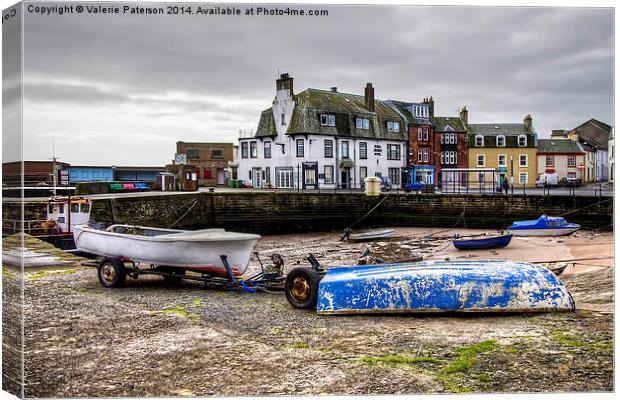 Harbour on Millport Canvas Print by Valerie Paterson