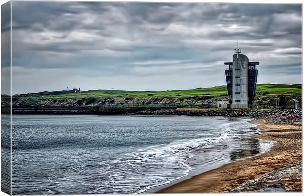 Aberdeen Beach & Marine Operations Centre Canvas Print by Valerie Paterson