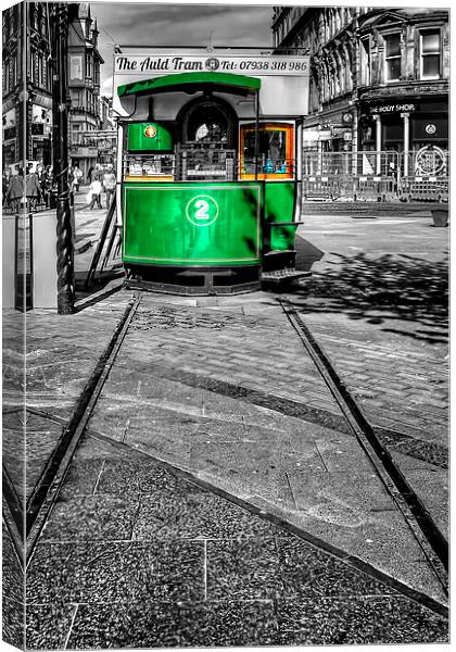 The Auld Tram Canvas Print by Valerie Paterson