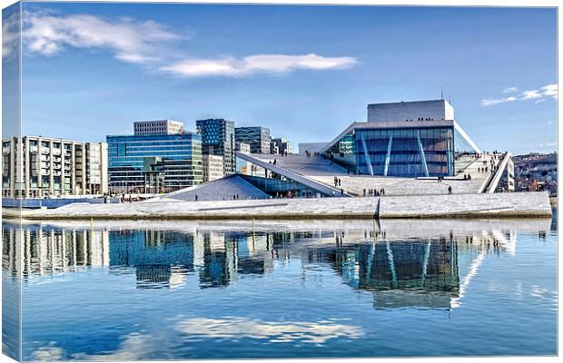 Oslo Opera House Canvas Print by Valerie Paterson