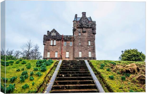 Brodick Castle  Canvas Print by Valerie Paterson