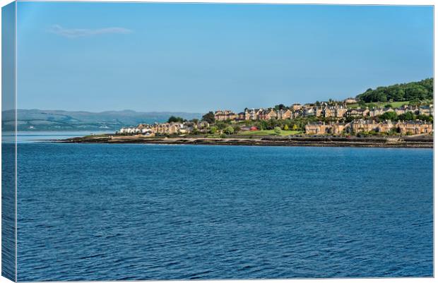 Edge of Rothesay Canvas Print by Valerie Paterson