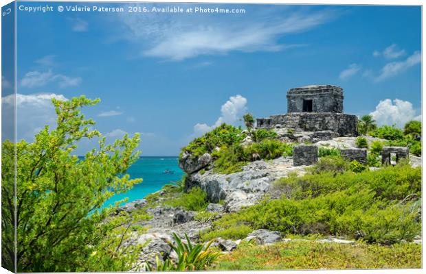 Temple of God in Tulum Canvas Print by Valerie Paterson