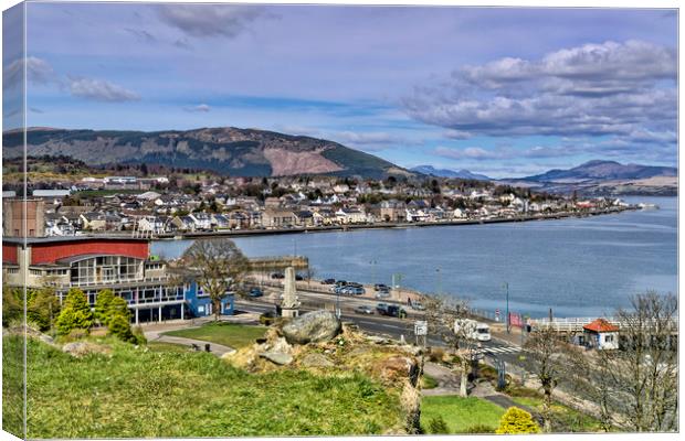 Dunoon Canvas Print by Valerie Paterson
