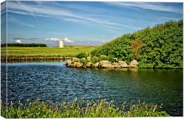 Irvine Boating Pond Canvas Print by Valerie Paterson