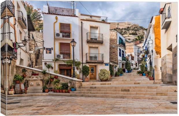 Alicante Street  Canvas Print by Valerie Paterson
