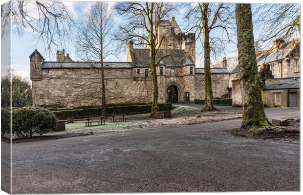 Dean Castle  Canvas Print by Valerie Paterson