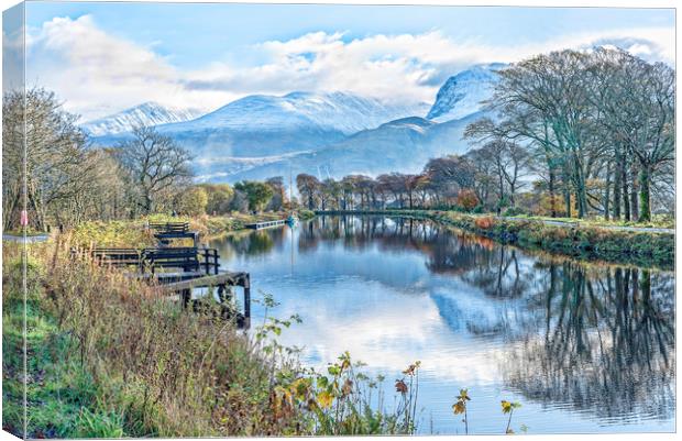 Caledonian Canal Canvas Print by Valerie Paterson