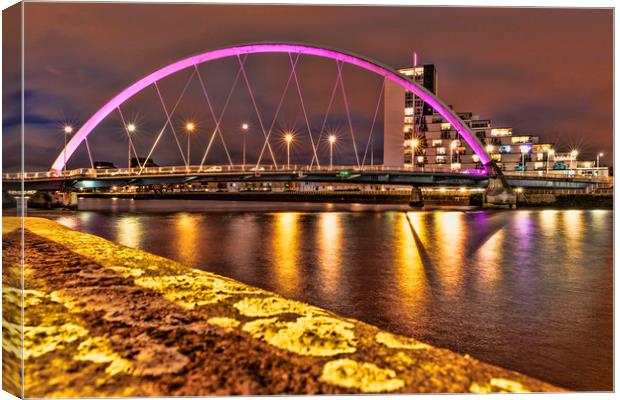 Glasgow Clyde Arc Canvas Print by Valerie Paterson