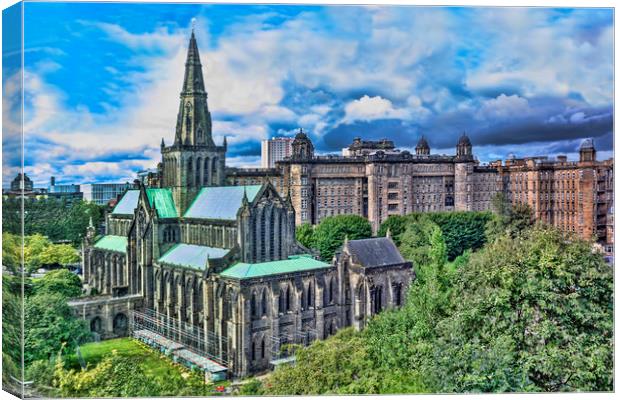 Glasgow Cathedral Canvas Print by Valerie Paterson