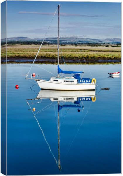 Riada at Irvine Harbour Canvas Print by Valerie Paterson