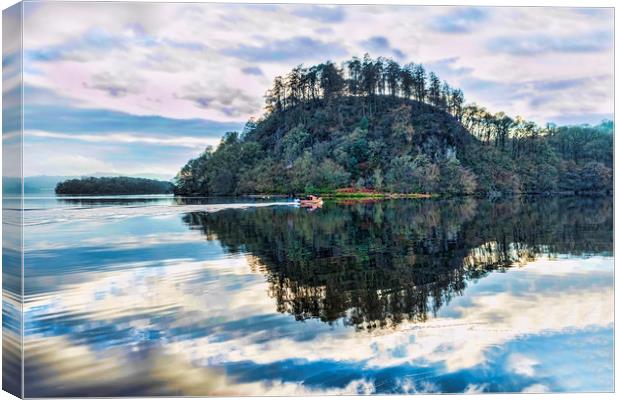 Inchcailloch Loch Lomond Canvas Print by Valerie Paterson