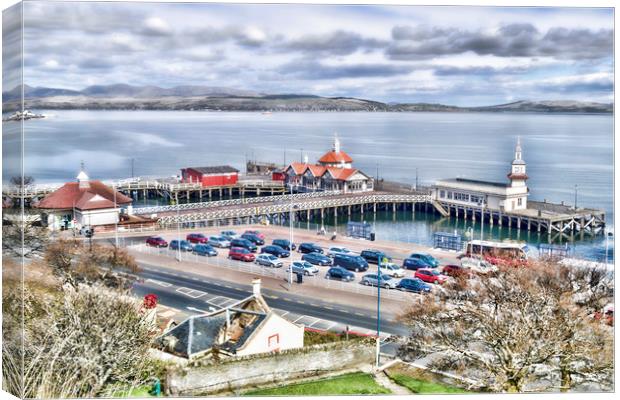 Dunoon Pier Canvas Print by Valerie Paterson