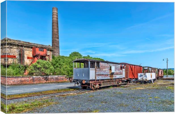 Old Train Carriages Canvas Print by Valerie Paterson