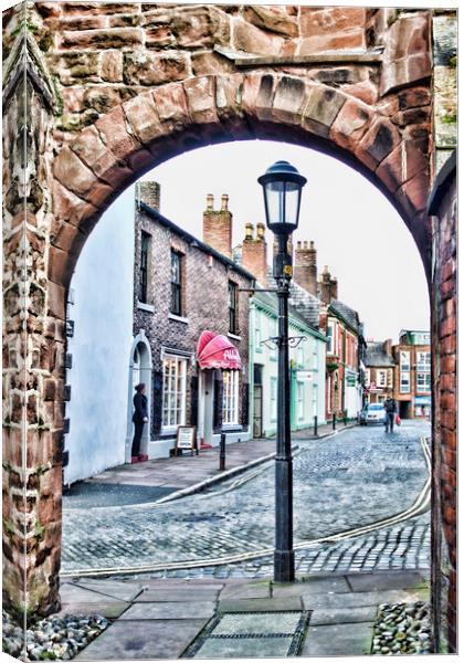 An Arch View Carlisle Canvas Print by Valerie Paterson