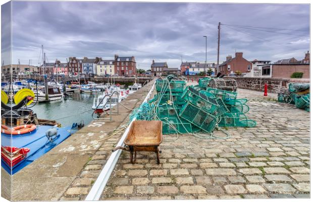 Arbroath Harbour Canvas Print by Valerie Paterson