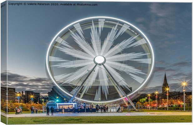 Ferris Wheel Dundee Canvas Print by Valerie Paterson
