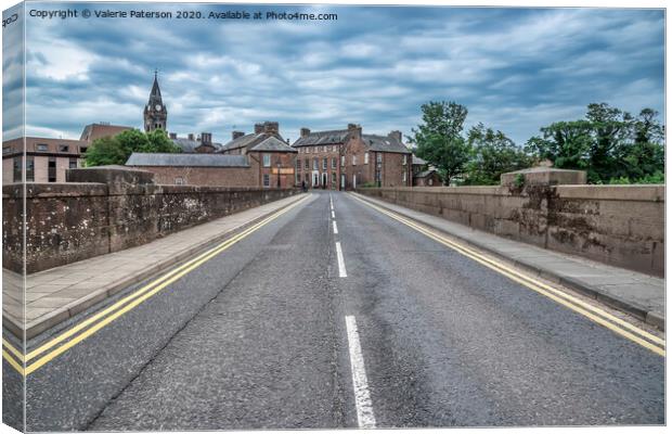 The Road to Annan Canvas Print by Valerie Paterson