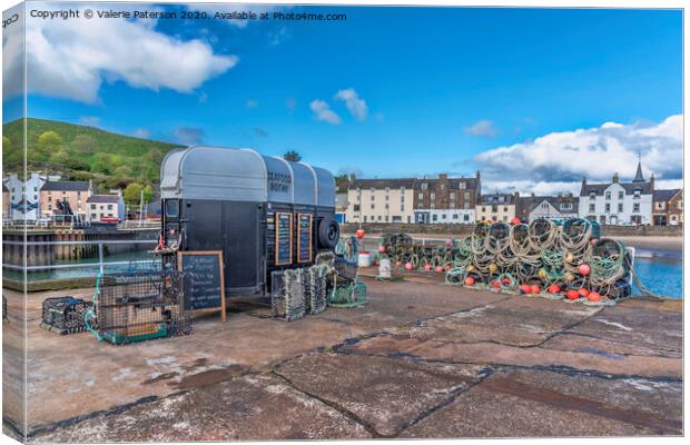 Stonehaven Bothy Canvas Print by Valerie Paterson
