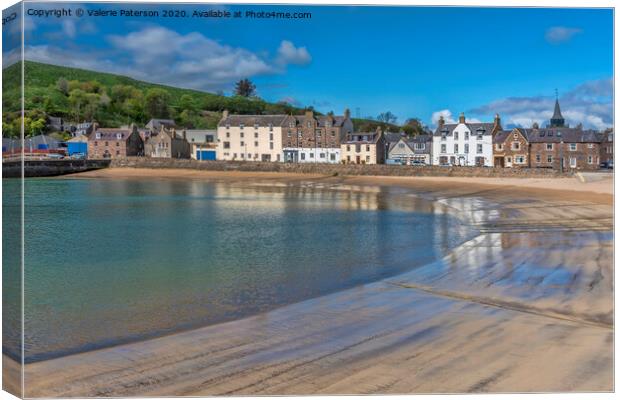 Stonehaven Beach Canvas Print by Valerie Paterson