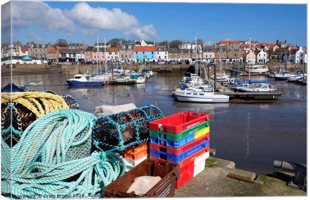 Anstruther Harbour Canvas Print by Craig Brown
