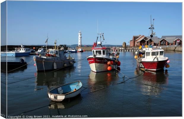 Newhaven Harbour Canvas Print by Craig Brown
