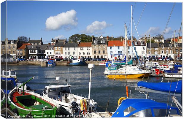 Anstruther harbour Scotland Canvas Print by Craig Brown