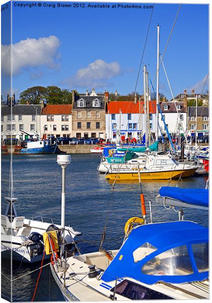 Anstruther Harbour, Scotland Canvas Print by Craig Brown