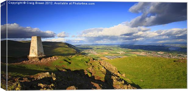 Forth Valley, Scotland Canvas Print by Craig Brown